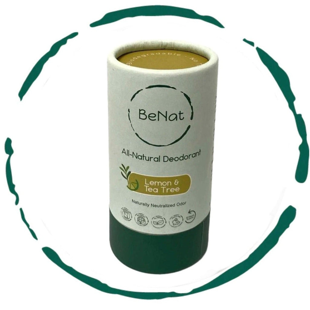 BeNat All Natural, Plastic-Free Deodorants - 2 Pack