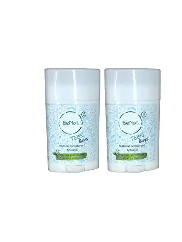 BeNat 2-Pack all-Natural Deodorants for Kids & Teens