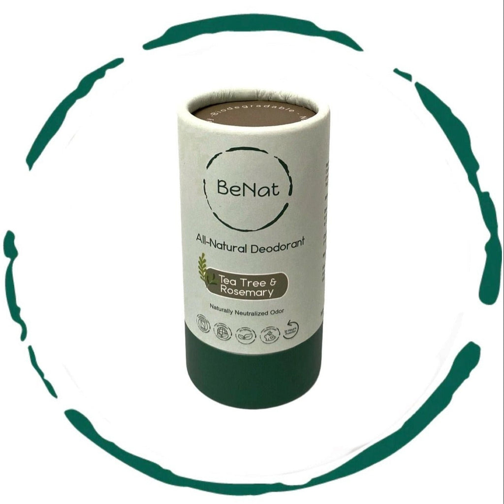 BeNat All Natural, Plastic-Free Deodorants - 2 Pack