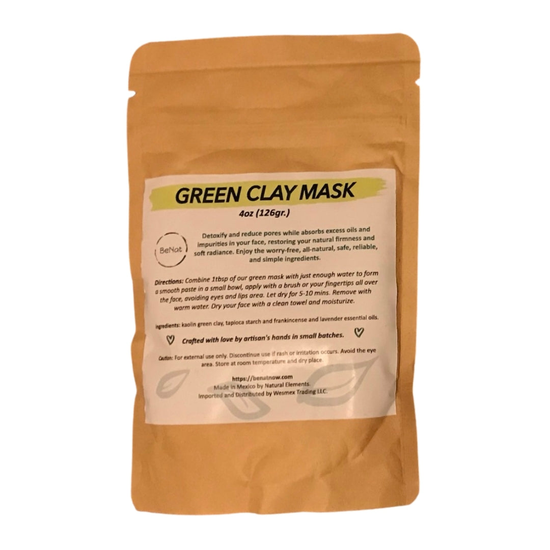 Masque à l'argile verte BeNat