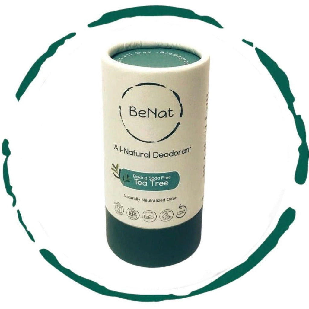 BeNat All Natural, Plastic-Free Deodorants - 2 Pack
