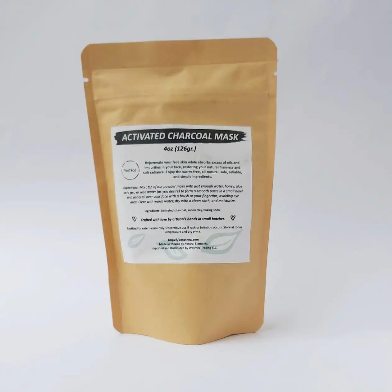 BeNat Activated Charcoal Mask