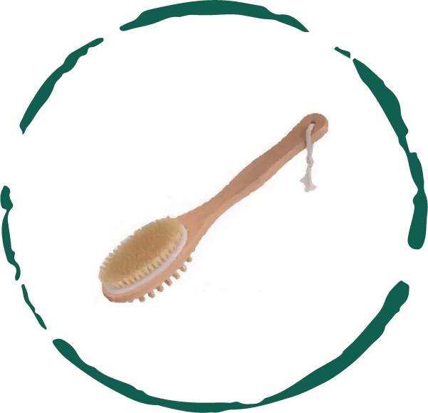 BeNat Brosse de massage pour le corps et le bain