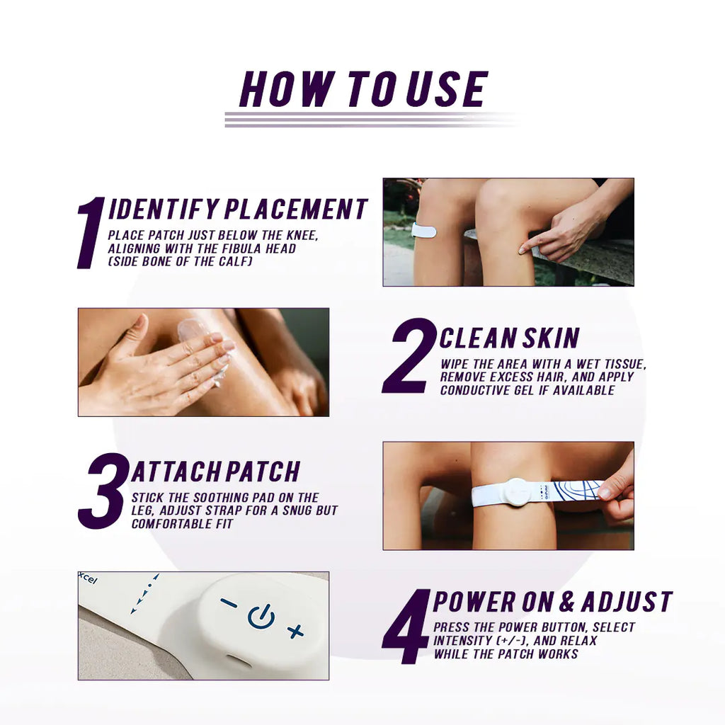 BeNat Muscle Recovery & Circulation Stimulator -Leg & Lower Limb Pulse Therapy Patch