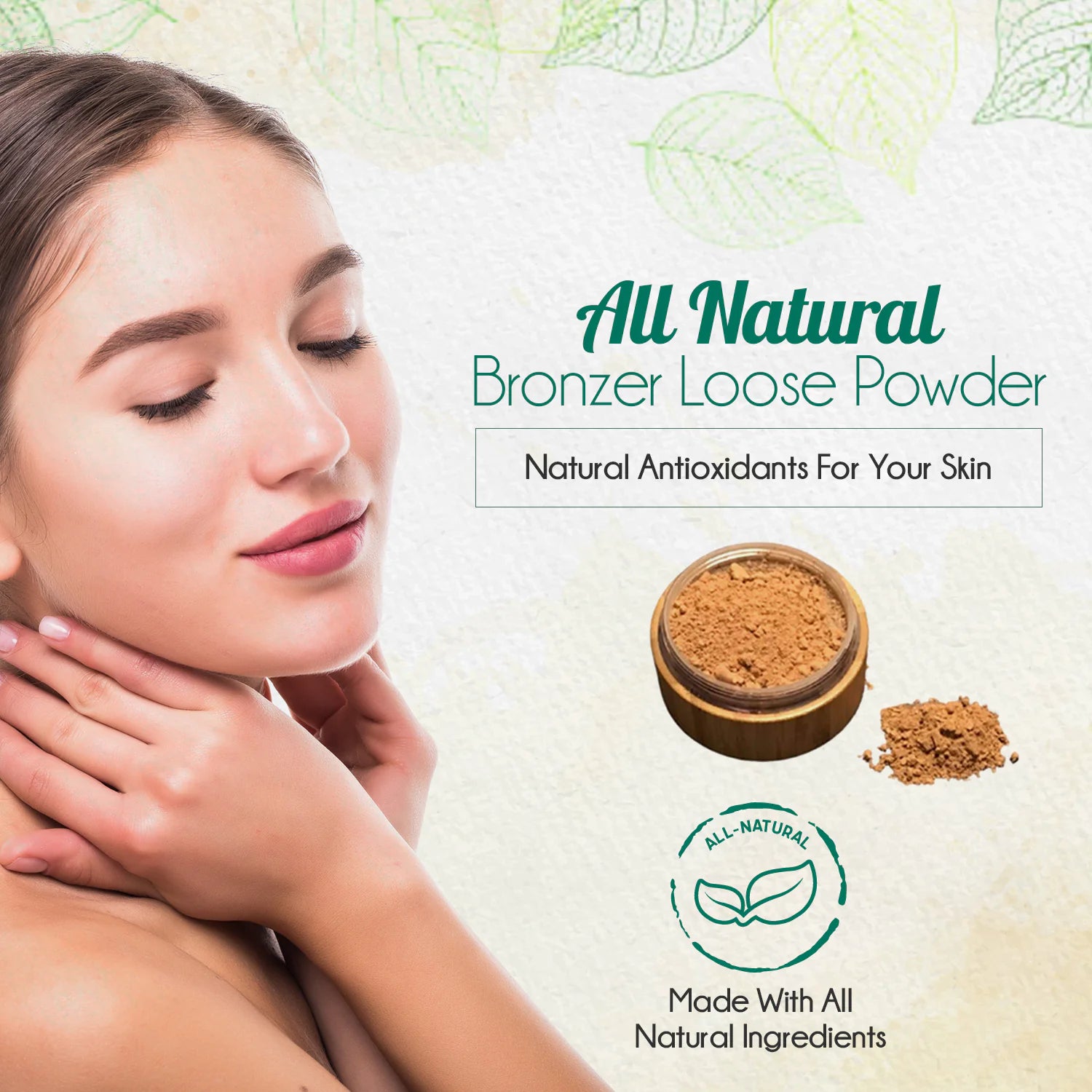 BeNat Bronzer en Poudre Libre 100 % Naturel. Écologique.