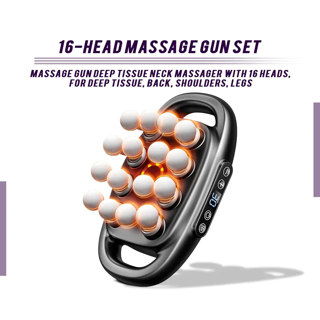 BeNat Multi-Head Muscle Massage Gun