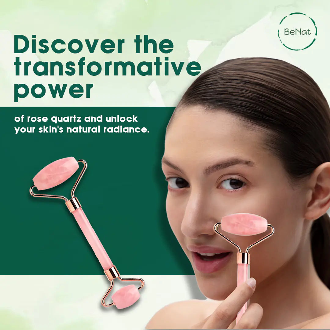BeNat Rose Quartz Face Roller