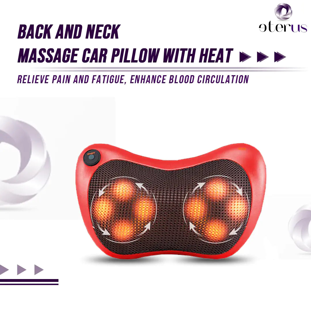 Oreiller de massage dos et nuque chauffant BeNat