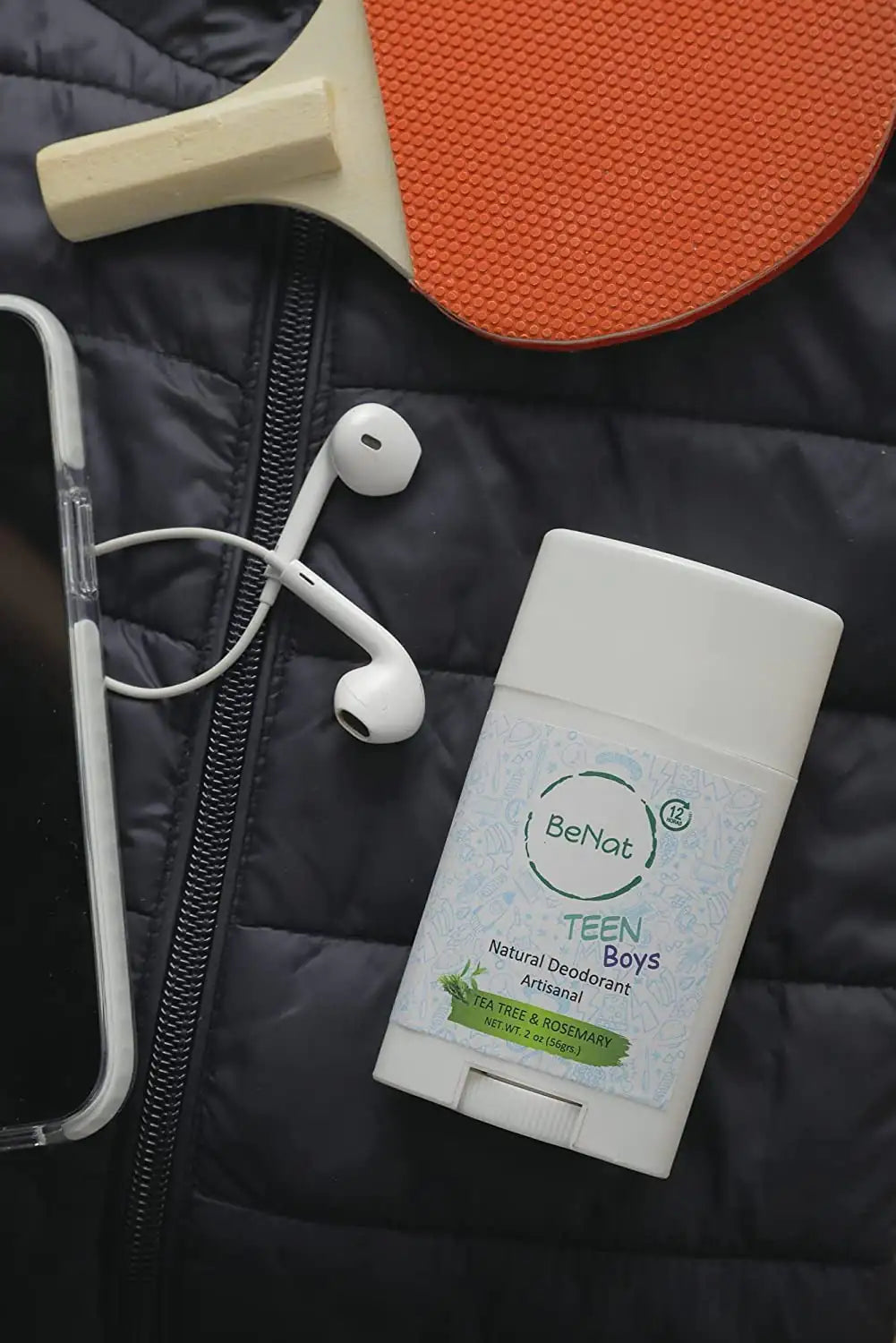 BeNat 2-Pack all-Natural Deodorants for Kids & Teens