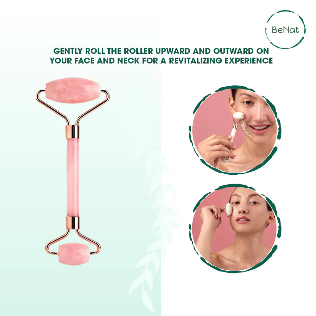 BeNat Rose Quartz Face Roller