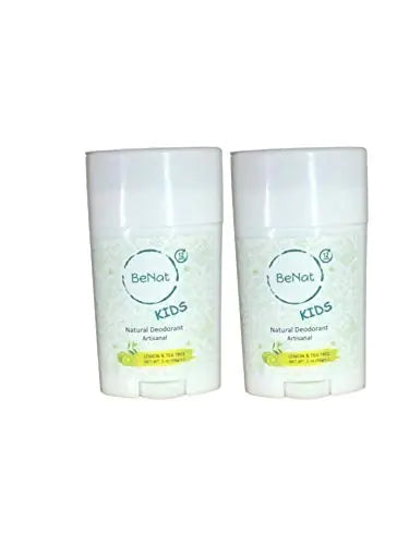 BeNat 2-Pack all-Natural Deodorants for Kids & Teens