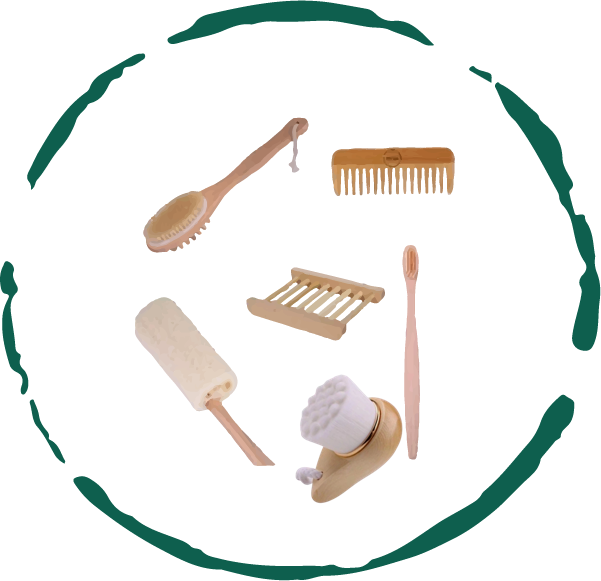 Eco-Friendly Bath Accessories Bundle - Zero Waste