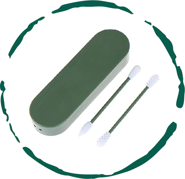 BeNat Reusable Silicone Cotton Swab -2 Pack
