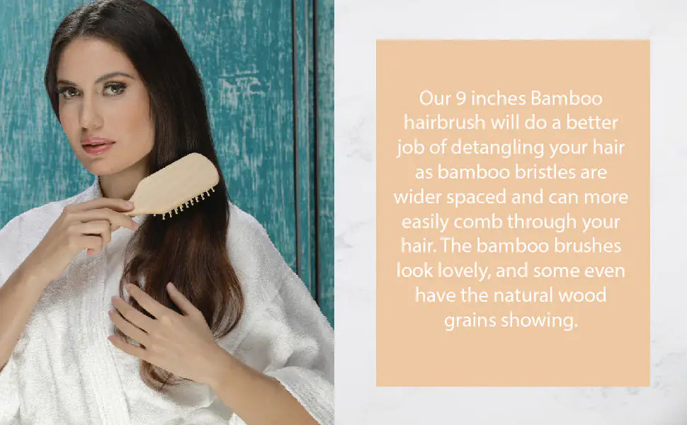 Brosse à Cheveux Démêlante en Bois BeNat
