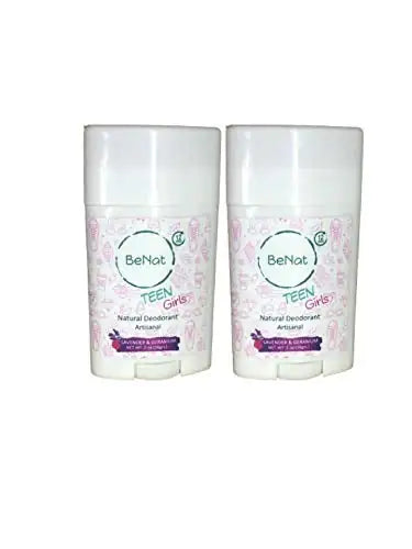 BeNat 2-Pack all-Natural Deodorants for Kids & Teens
