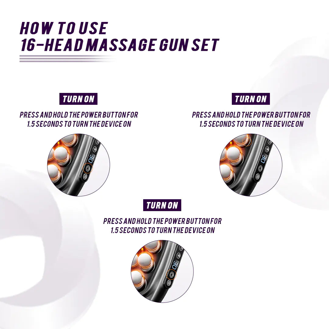 BeNat Multi-Head Muscle Massage Gun