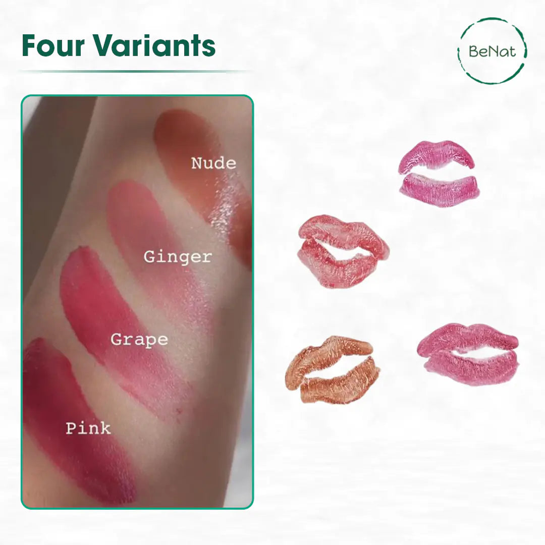 BeNat Lèvres & Joues Teintées. Rouge à lèvres naturel 2 en 1 pour une couleur éclatante.
