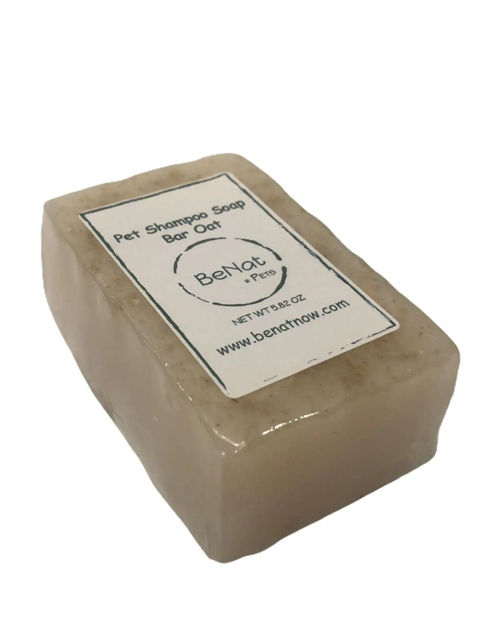 BeNat Animaux de Compagnie. Pain de shampoing entièrement naturel pour animaux de compagnie. Avoine. 164 g.