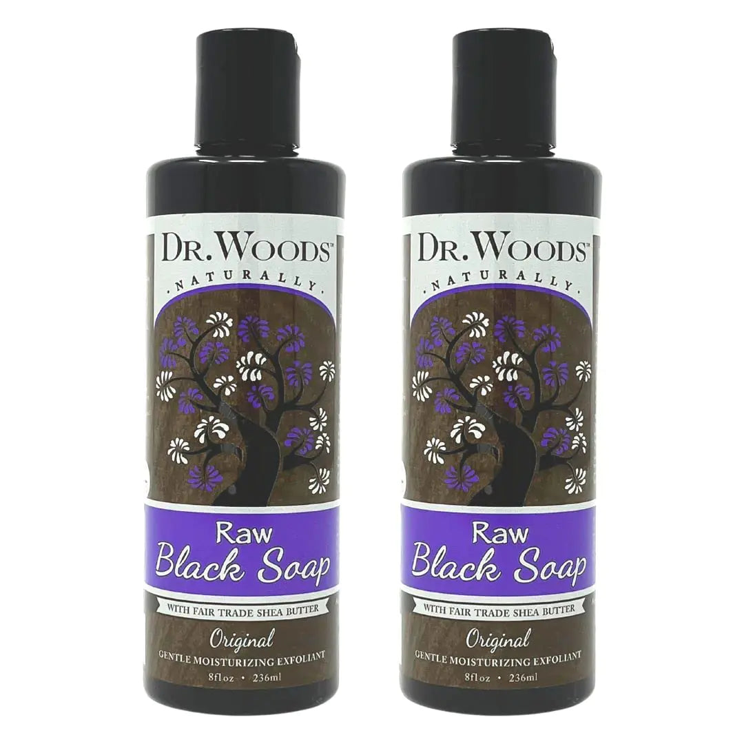 Dr. Woods Raw African Black Moisturizing Liquid Soap 16 Ounce