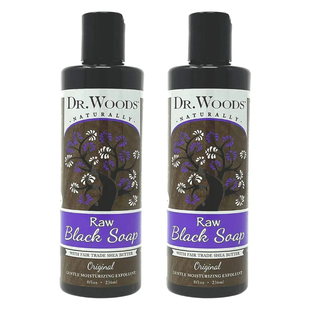 Dr. Woods Raw African Black Moisturizing Liquid Soap 16 Ounce