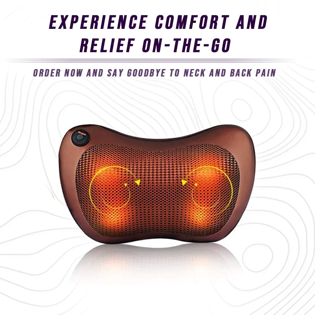BeNat Back and Neck Massage Pillow w/Heat
