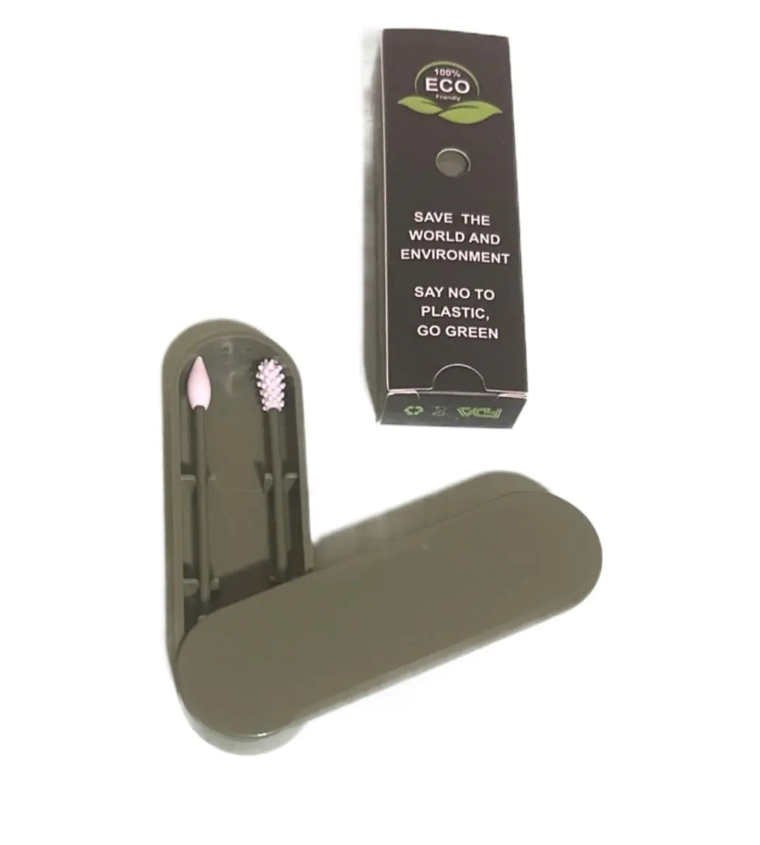 BeNat Reusable Silicone Cotton Swab -2 Pack